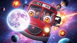 Magic Red Bus Space Ride 🚀🚍 | Moon &amp; Stars Adventure | Kids Nursery Rhymes | Rhymes On The Top