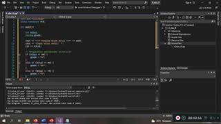 Visual Studio C   code blok percabangan if/else/if