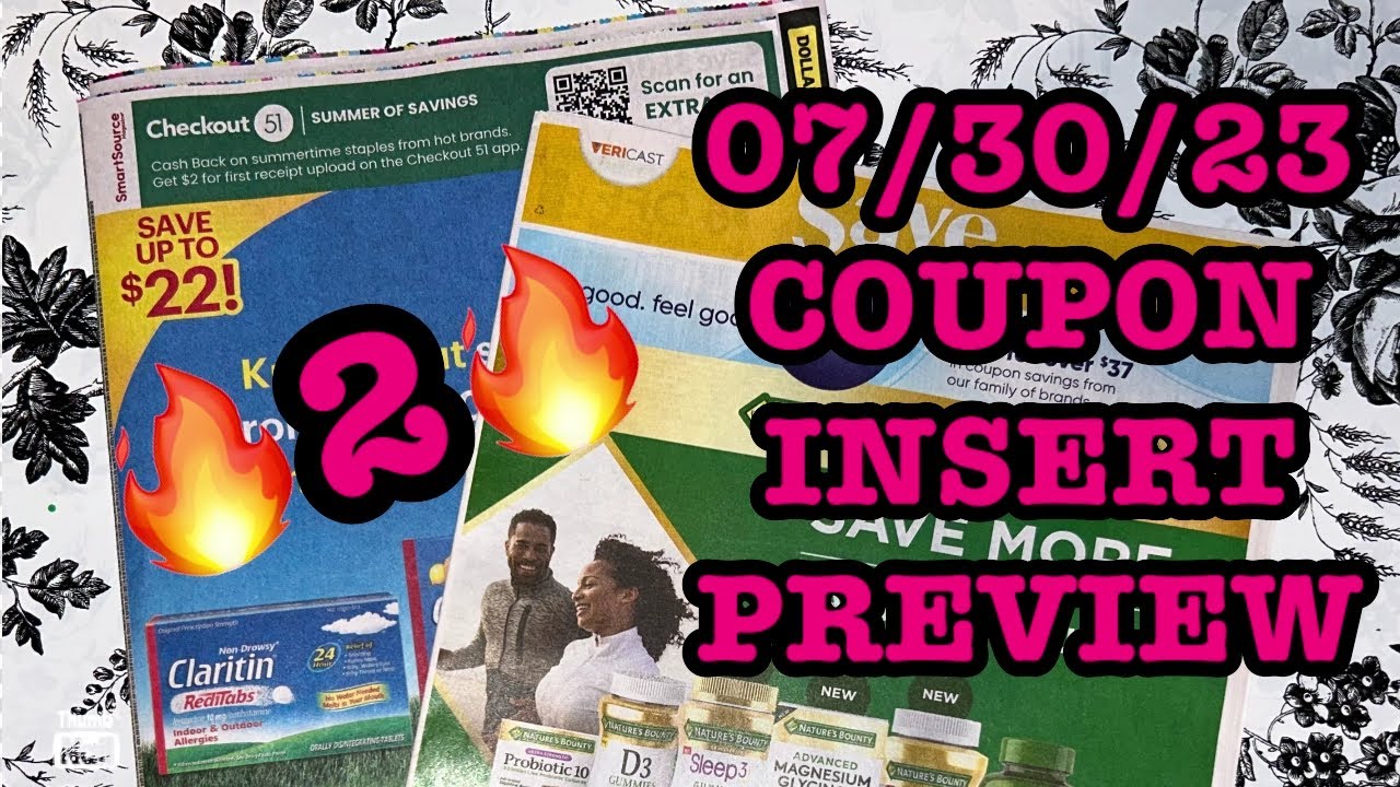 What coupons are we getting? 07/30/23 Coupon Insert Preview {2 Inserts ...
