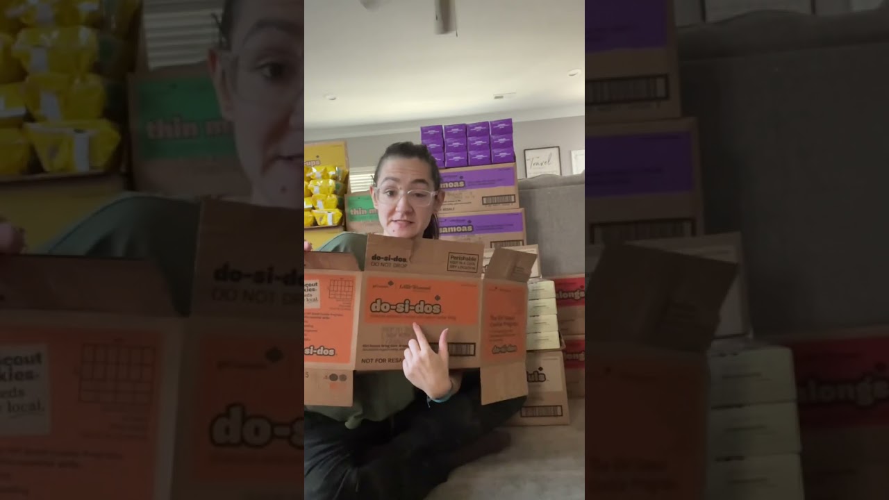 Quick Girl Scout Cookie Case Display Tutorial