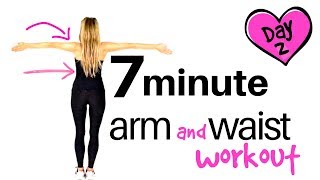 EXERCISE HOME WORKOUT  ARM EXERCISES FOR WOMEN & WAIST WORKOUT  No equipment needed START NOW