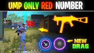 Ump Only Red Number Trick & Settings | Smg Gun Headshot Trick Free Fire