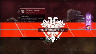 DESTINY 2  HOW TO RESET VALOR RANK | VALOR RANK LEGEND + VALOR RANK REWARDS 2018