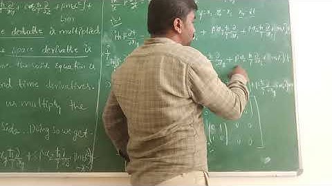 Relativistic quantum mechanics class 5