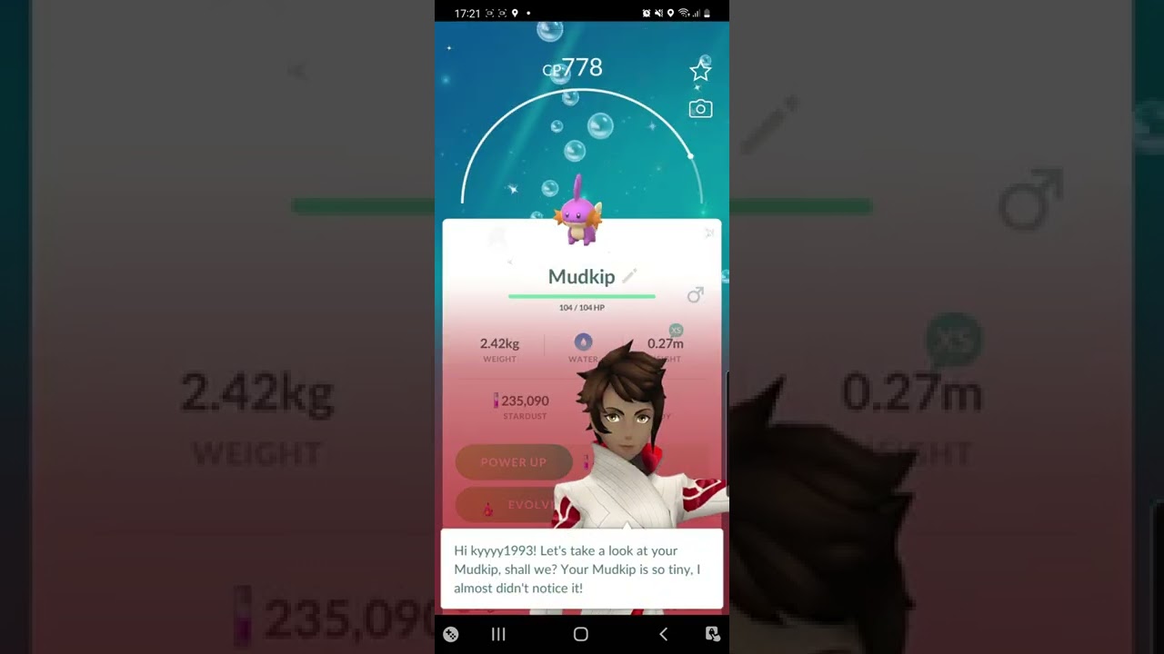 Pokemon Go ULTRA RARE SHINY MUDKIP ✨️