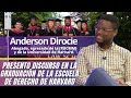 Alentador testimonio por los estudios logrados por Anderson Dirocie, siendo sus padres su motivación