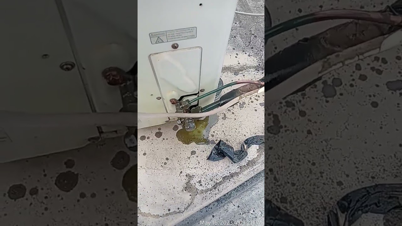 checking the sound of compressor. not good pumping.