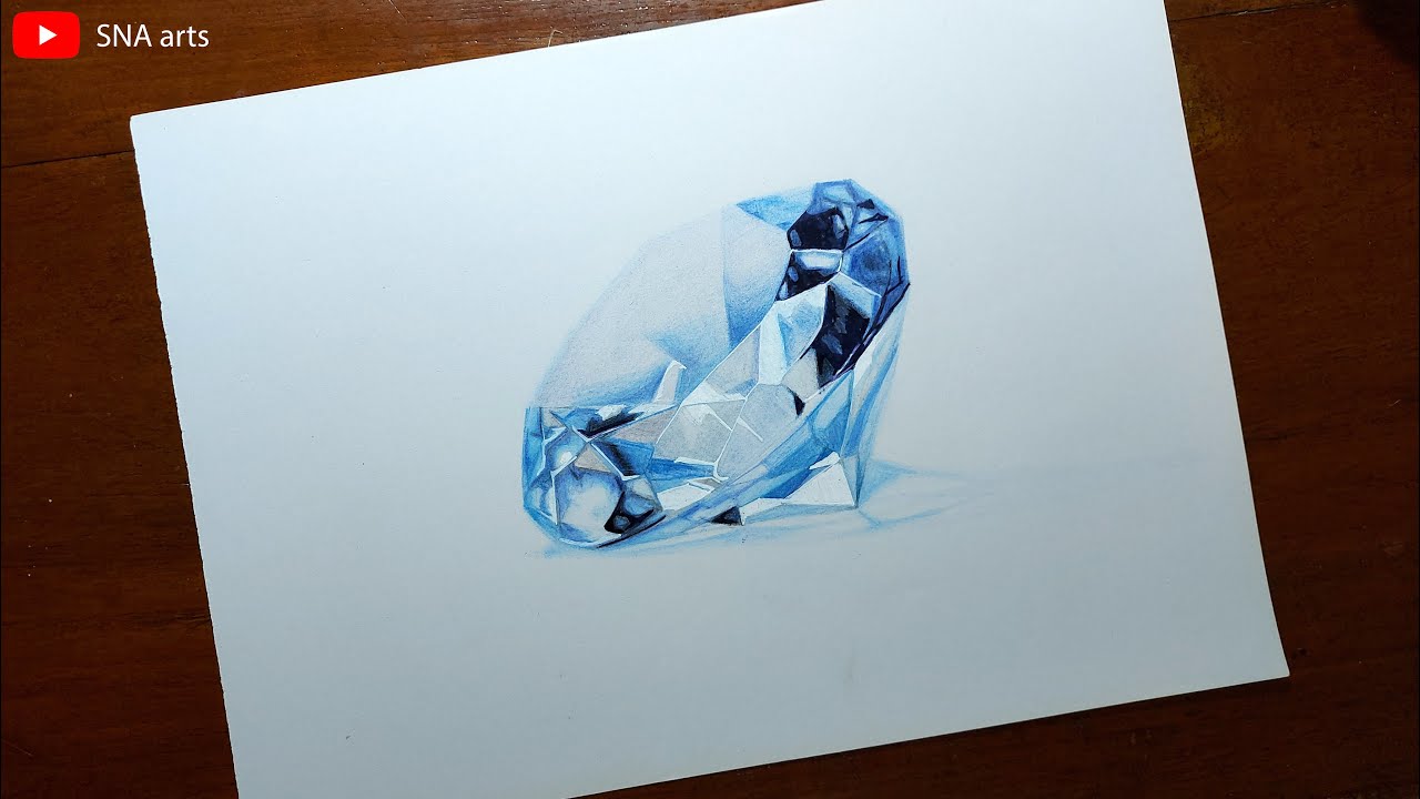 Drawing Blue Diamond 💎, so Realistic that... | Drawing Blue Diamond 💎, so  Realistic that... | By Craft EngineerFacebook