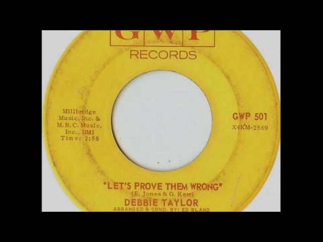 DEBBIE TAYLOR ~ LET´S PROVE THEM WRONG  1969 class=