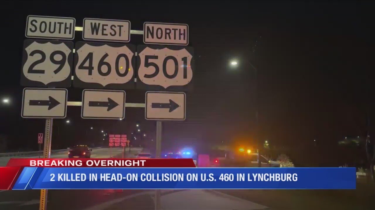 Wrong way driver on US 460 results in fatal head on collision - YouTube