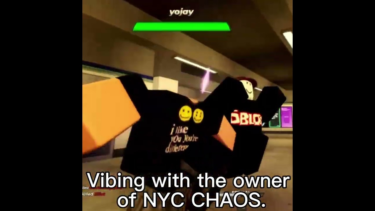 Casually vibing with the owner of NYC CHAOS 
