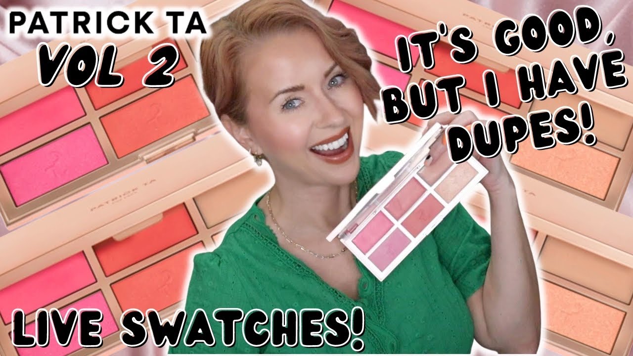 LIVE SWATCHES + DUPES NEW Patrick Ta MAJOR Headlines Blush Palette VOL 2 | Steff's Beauty Stash