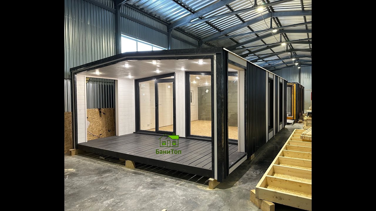 Краснодара модульный дом терраса Краснодара модульный дом терраса