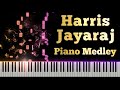 Harris jayaraj piano medley  mashup  cover  adithyha jayakumar