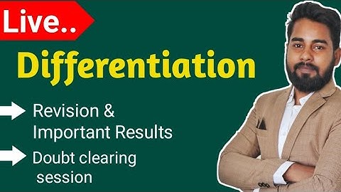 Differentiation Class 12 || KC Sinha Solution