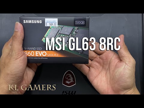 msi GL63-8RC-412MY Gaming Notebook Laptop upgrade Samsung 860 EVO M.2 2280 SSD increase speed