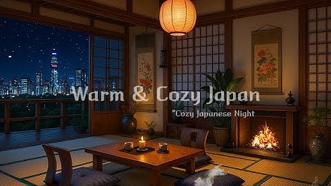 The light and quiet of the city of ｜ at night in a warm traditional room under the light.