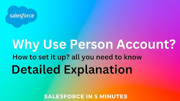 Why use person Account in Salesforce ?