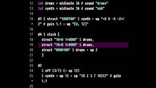 In seven – TidalCycles arpeggio jam