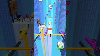 Roof Rails LEVEL-1 🏒Collect & Slide#games #roofrails#androidgames#shorts