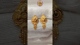 Daily Use Gold Earrings Design #tanishajewellers
