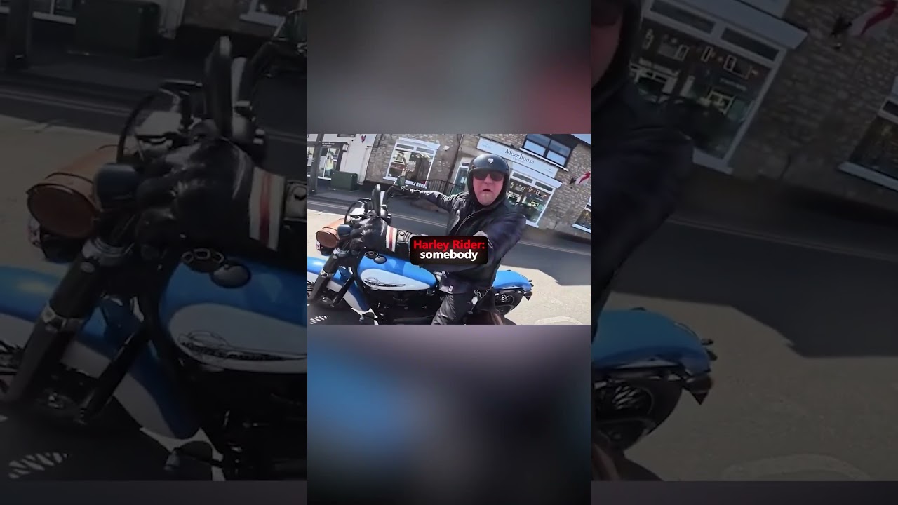 Harley rider confronts Biker over Courtesy