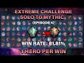 Extreme Solo To Mythic Challenge: One Hero Per Win Only - Ep. 4 | MLBB