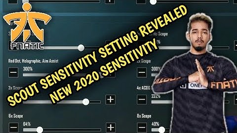 Fnatic Scout Sensitivity Setting Revealed | Fast Reflexes Sensitivity 2020 NEW Pubg mobile