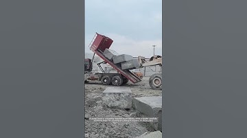 Precision Power — Unloading Massive Stone Blocks