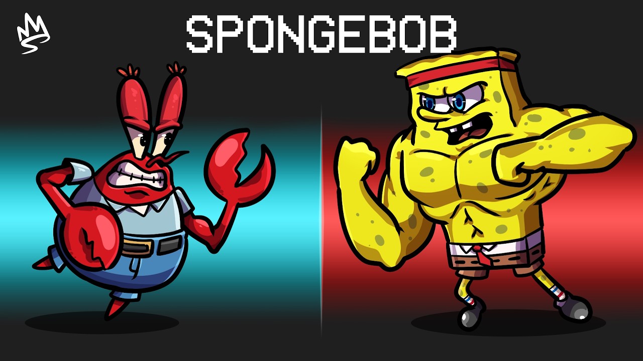 امونق اس لكن سبونج بوب ضد مستر سلطع !🤣🔥 - Among Us SpongeBob