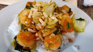 Orange Garlic Shrimp from Homechef [Cooking Stream #73]