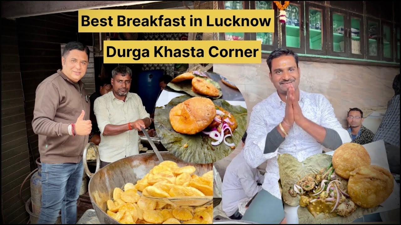 Best Breakfast in Lucknow I Durga Khasta Corner I Best Kachodi & Khaste in Lucknow I Lucknow Food