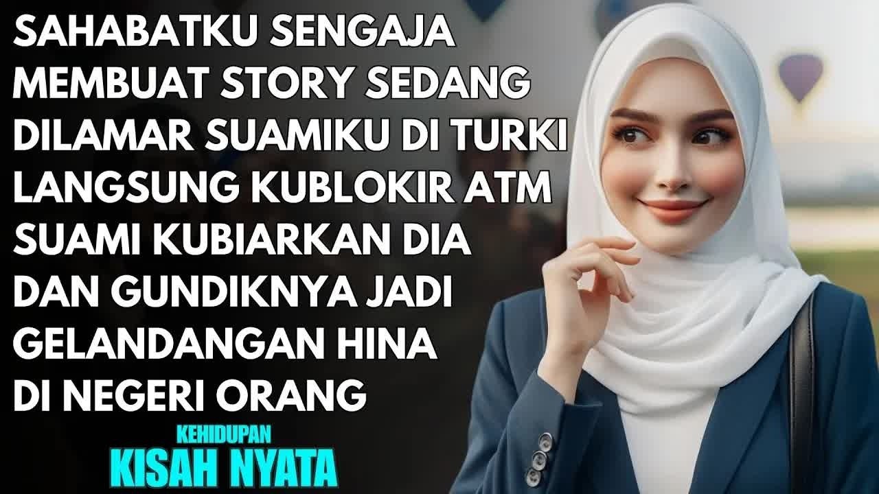 SUAMI MELAMAR SAHABATKU DI TURKI - KUBLOKIR ATM SUAMI BIAR DIA DAN GUNDIKNYA JADI GELANDANGAN DISANA