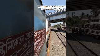 Stormy 🔥 Dankuni Jn Skip Strongest 💪🏽WAP-7 on Fire! #indianrailways #youtubeshorts #shorts #viral