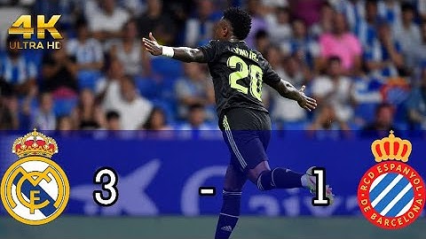 ملخص مباراة ريال مدريد ضد اسبانيول 3-1 الدوري الاسباني 2022, تعليق خليل البلوشي🎤 ثنائية بنزيما🔥 HD