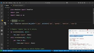 Python 3 Deepface AI Script to Detect & Analyze Faces in Images in Terminal