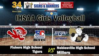 Fishers vs Noblesville | IHSAA Girls Volleyball | Junior Varsity | HCTV Sports