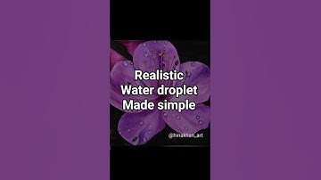 How to Paint Realistic Water Droplets on Flowers | Easy Watercolor Trick