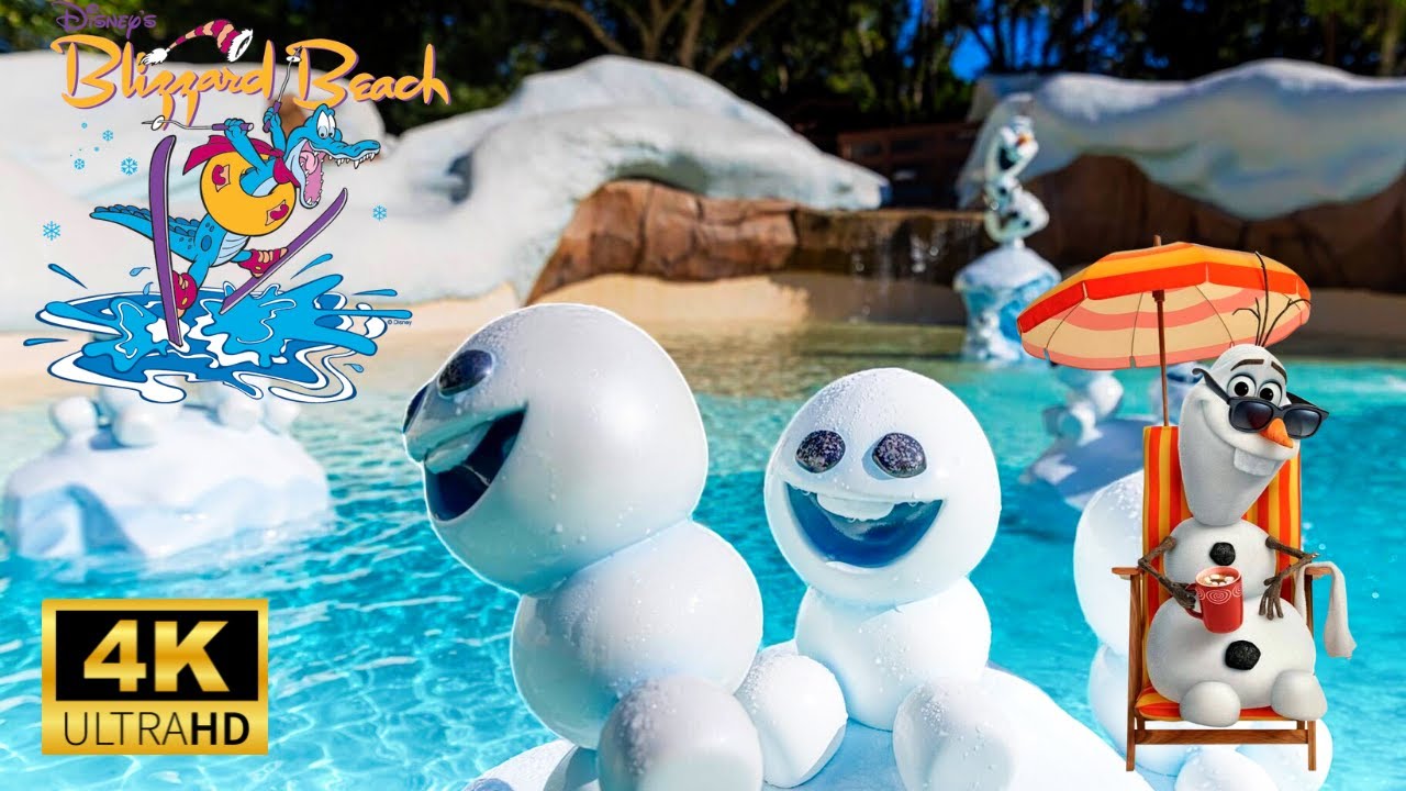 Blizzard Beach Disney 2025 | Stunning 4K 60FPS Full Walking Tour of the Park