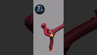 FREE 3D Karate Kid 🐦 | FBX GLB OBJ |#unity3d #indiegame #gamedev #gaming #3danimation