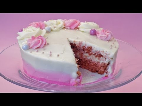 Pastel de terciopelo rosa
