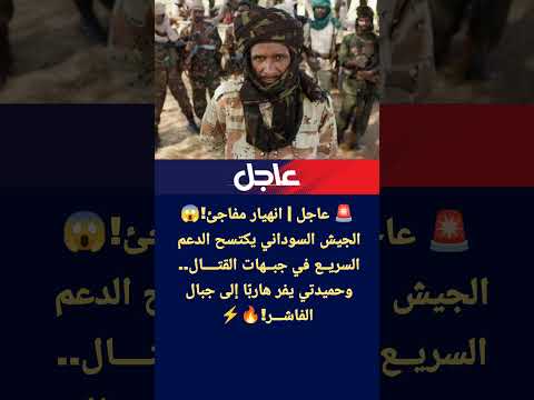 عاجل الجيش السوداني يكتسح الدعم السريع في جبهات القتال وحميدتي يفر هارب ا إلى جبال الفاشر