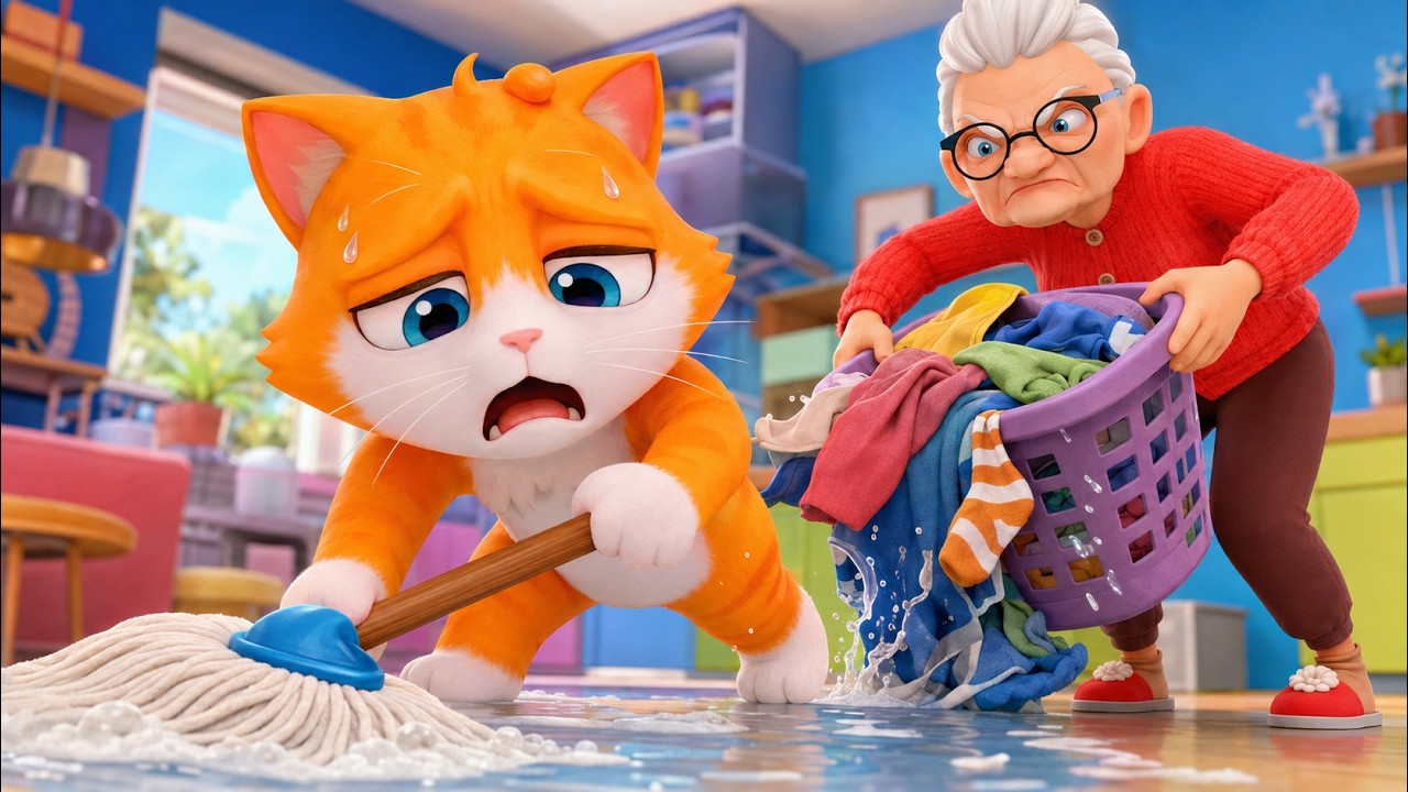 CAT Had To Do ALL The CHORES!