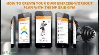 How to create a workout plan with the NF Grid Gym APP screenshot 1