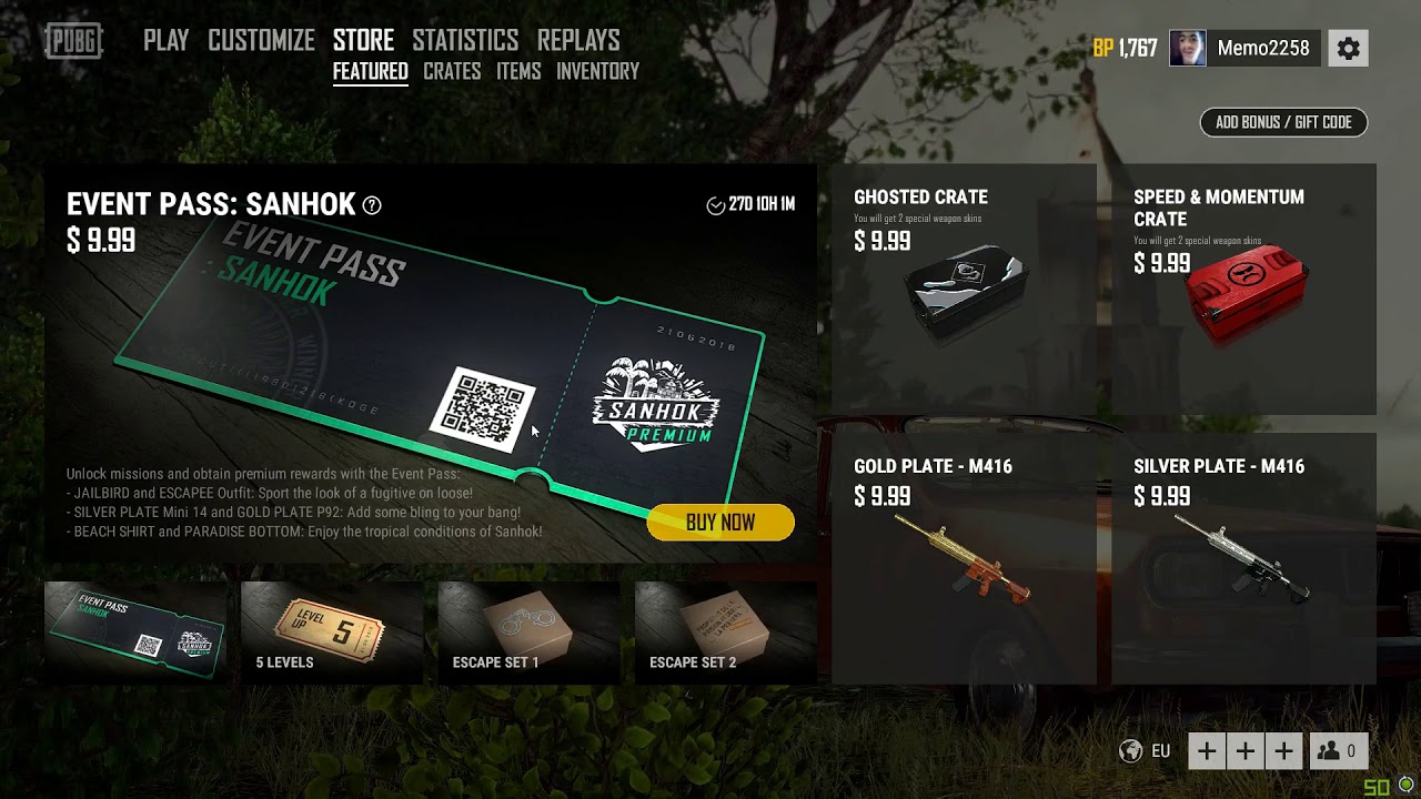PUBG Sanhok event pass