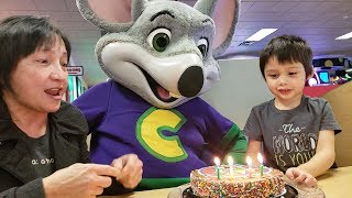 Eli's 4th birthday party at chuck e cheese. eli loves his cheese's
chocolate cake and got some cool lego garbage truck movie 2 ...