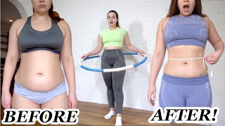 I tried a WEIGHTED HULA HOOP for a week (i lost inches?!)