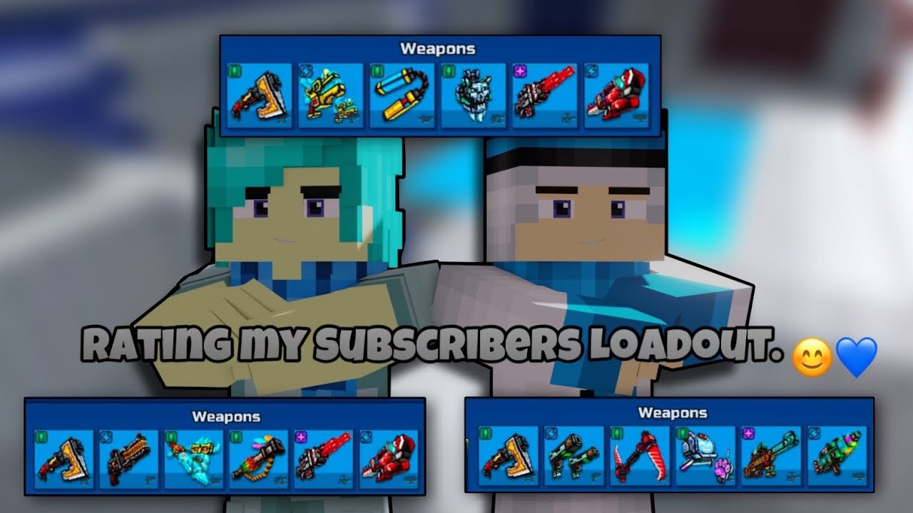 Rating My Subscribers loadout - Pixel Gun 3d