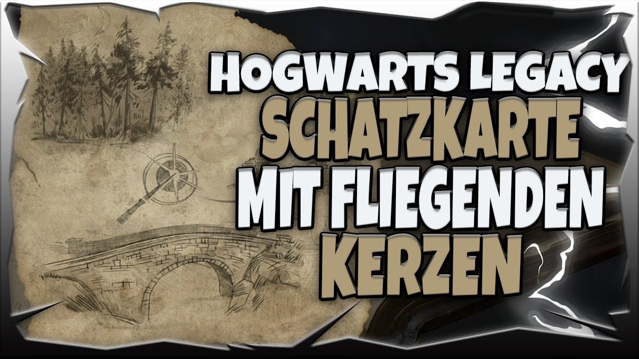 Hogwarts Legacy Schatzkarte mit Fliegenden Kerzen YouTube