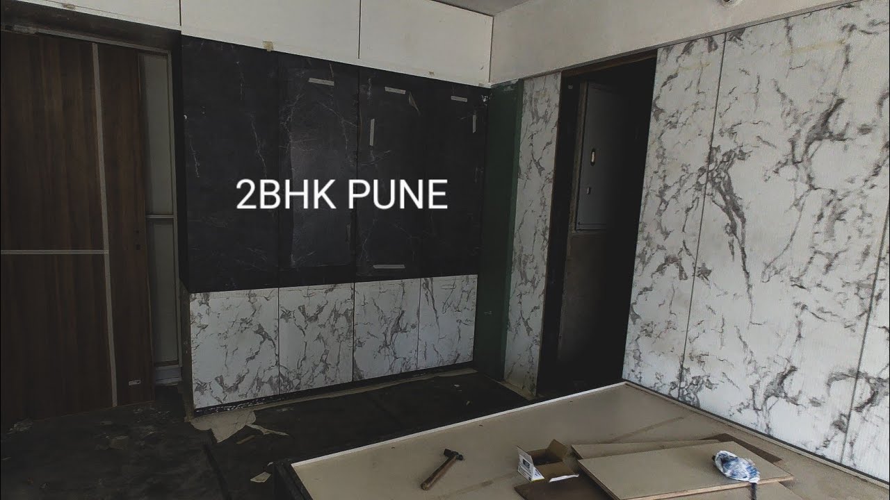 Simple & morden 2bhk interior design pune - YouTube